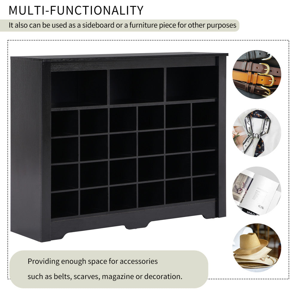 Gewnee Modern Shoe Cabinet with Curved Base