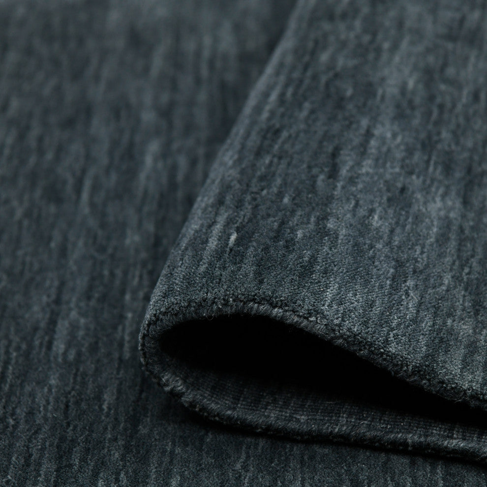 Arizona Rye Area Rug, Dark Gray, 4' x 6', Solid