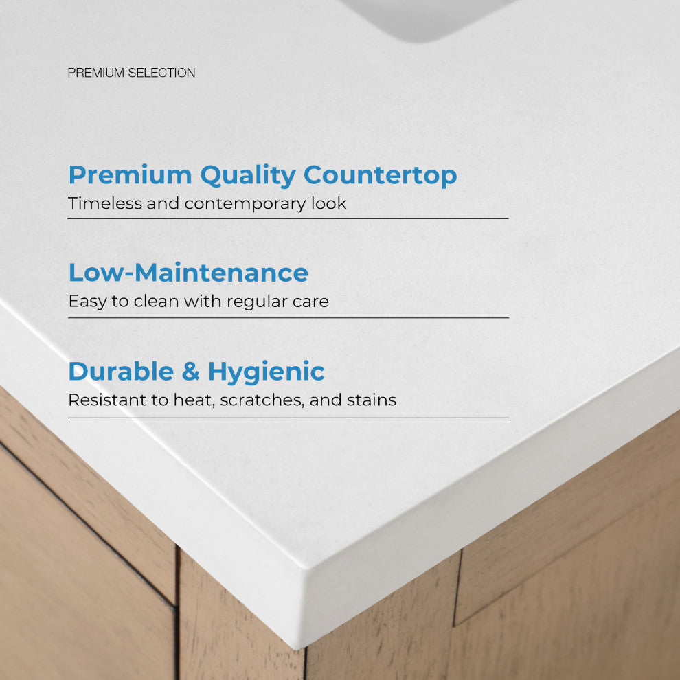 OVE Decors Bailey Vanity, Sahara Birch, 72"