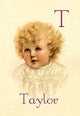 T for Taylor- Gallery Wrapped Canvas Art 28" x 42"