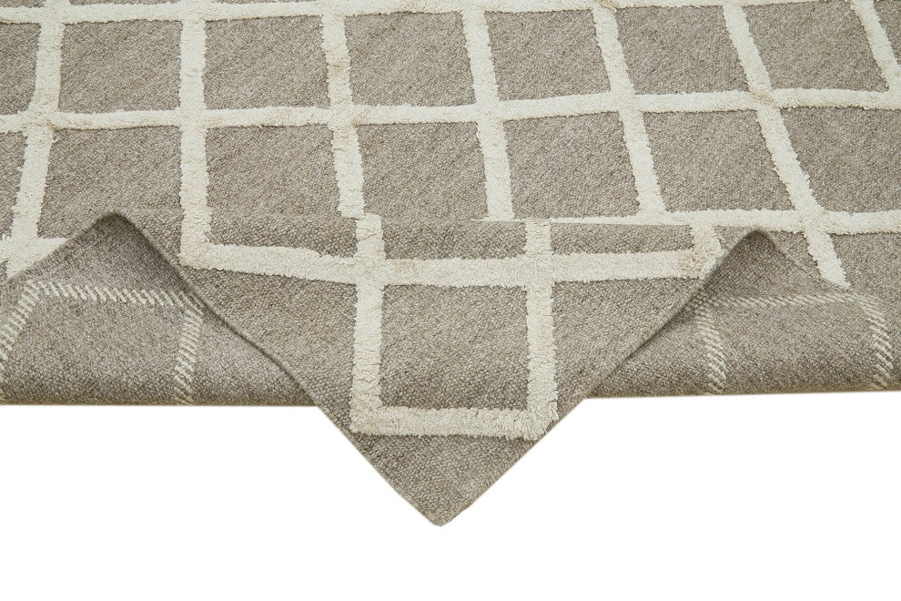 Rug N Carpet - Hand-knotted Modern Design 8' 1'' x 10' 0'' Flatweave Kilim Rug
