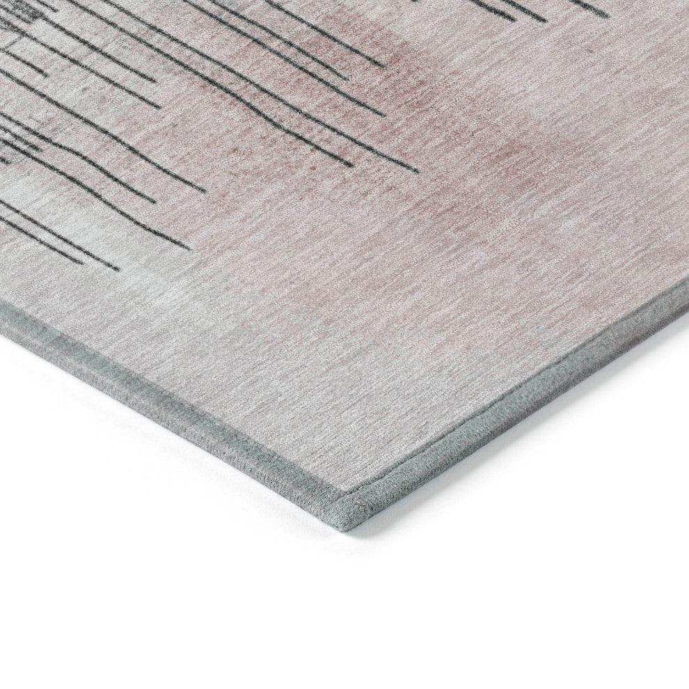 Machine Washable Indoor/Outdoor Chantille ACN1880 Blush 10' x 14' Rug