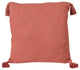 Ox Bay Handwoven Red/Orange Solid Organic Cotton Pillow Cover, 20"x20"