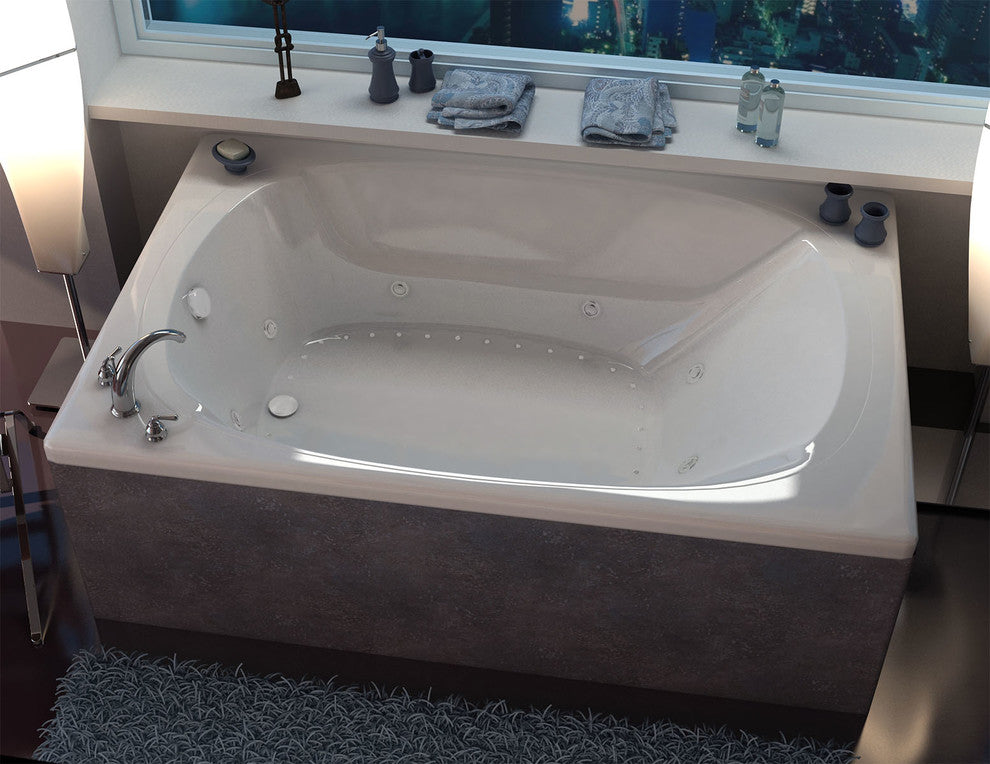 Caravaggio 48 x 72 Rectangular Air & Whirlpool Drop-In Bathtub with Left Drain
