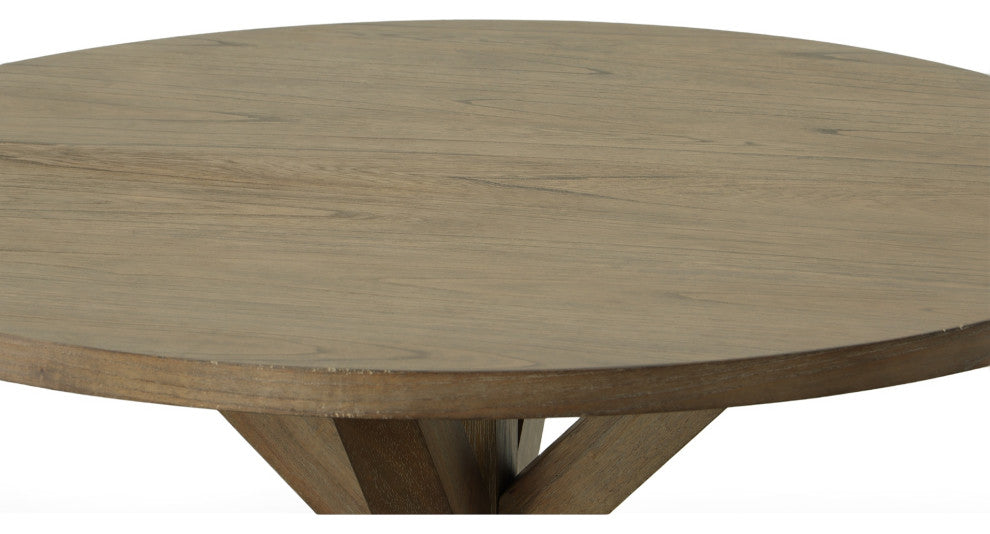 Diana Trestle Base Dining Table, Vintage Walnut