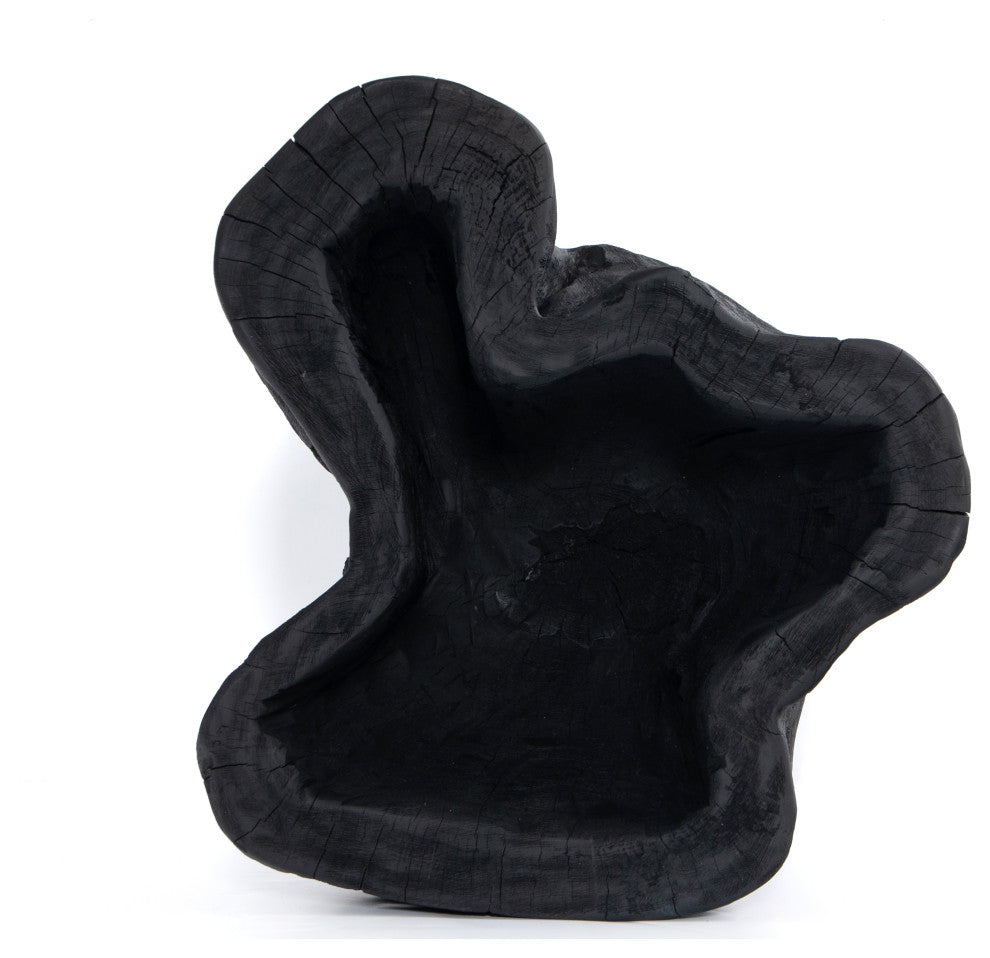 Live Edge Bowl-Carbonized Black