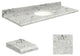 Quartz 61"x22" Vanity Top, 8" Contour, Winter Wonder, White Bowl