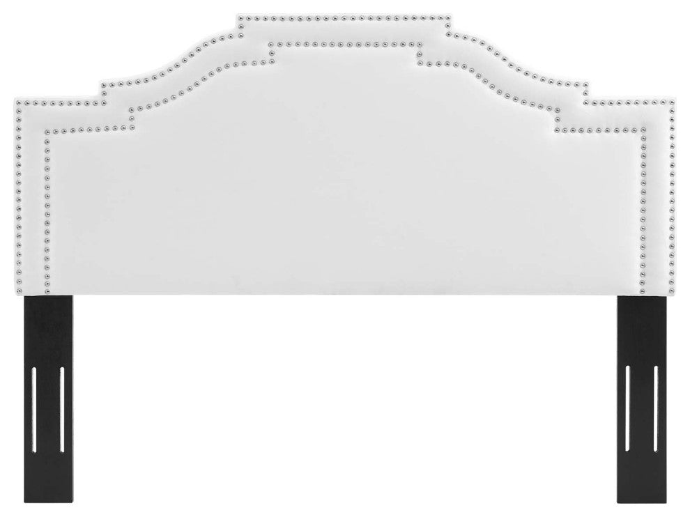 Lucia King/California King Performance Velvet Headboard-White