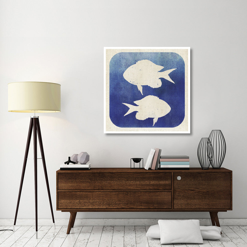 "Watermark Fish" Digital Paper Print by Studio Mousseau, 42"x42"