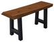 Live Edge Locust Ridgemont Bench, Mushroom Stain, 3 Foot
