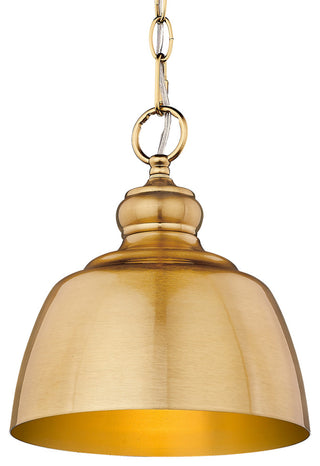 Golden Lighting 0316-M1L Holmes 9"W Mini Pendant - Rubbed Bronze