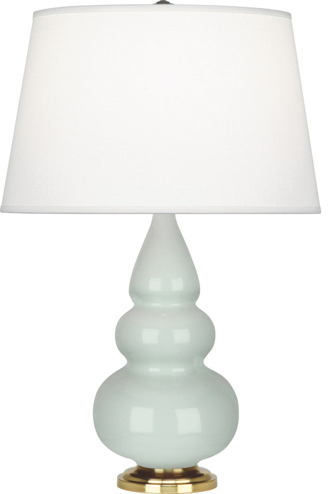 Small Triple Gourd Accent Lamp, Celadon