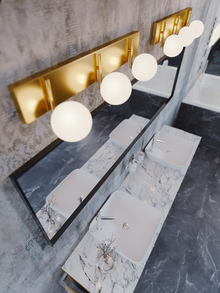 Metropolitan 38" LED Vanity, Satin Brass