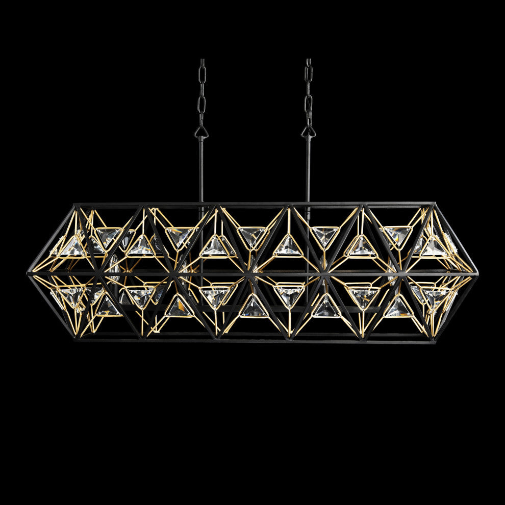 Marcia 5-Lt Linear Pendant - MB/FG