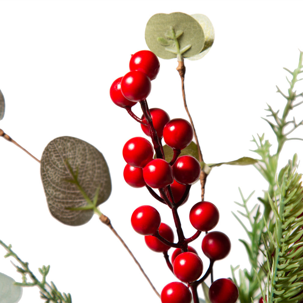 20"H Christmas Floral Table Tree Decor