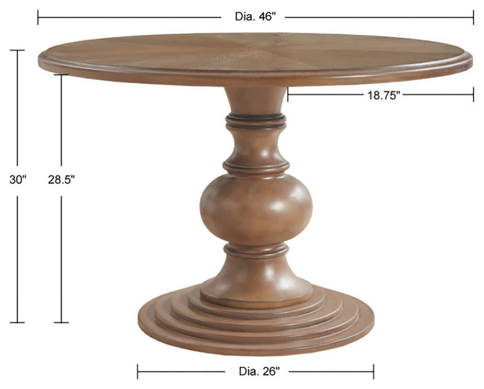 Madison Park Wood  Mid-century Modern Dining Table, Reclaimed Walnut, Dining Table