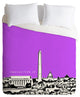 Deny Designs Bird Ave Washington Purple Duvet Cover - Lightweight