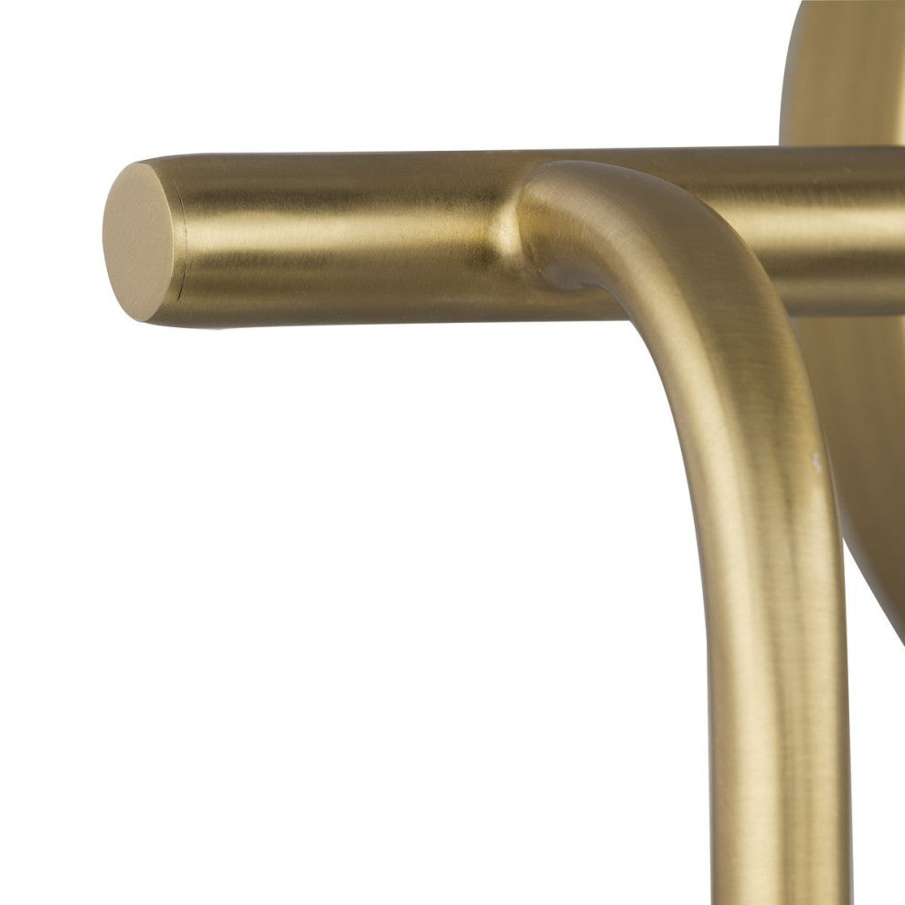 Lexie Collection Contemporary Vanity Light, Brushed Gold