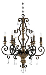 Marquette 6-Light Chandelier, Heirloom