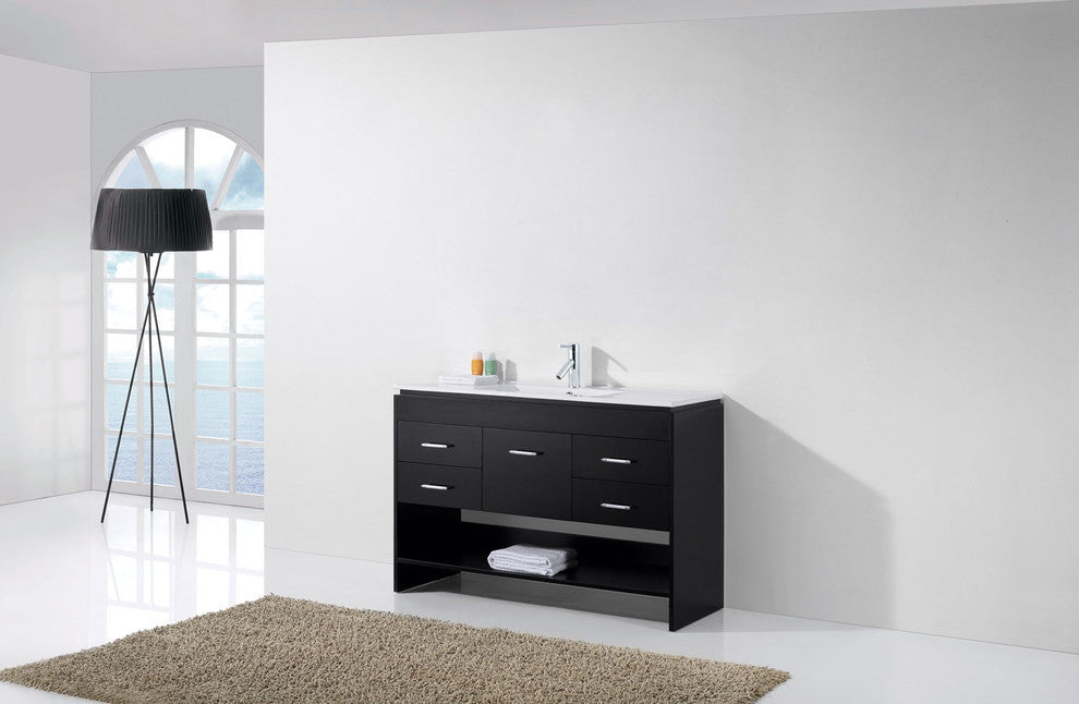 Gloria 48" Single Bathroom Vanity Set, Espresso