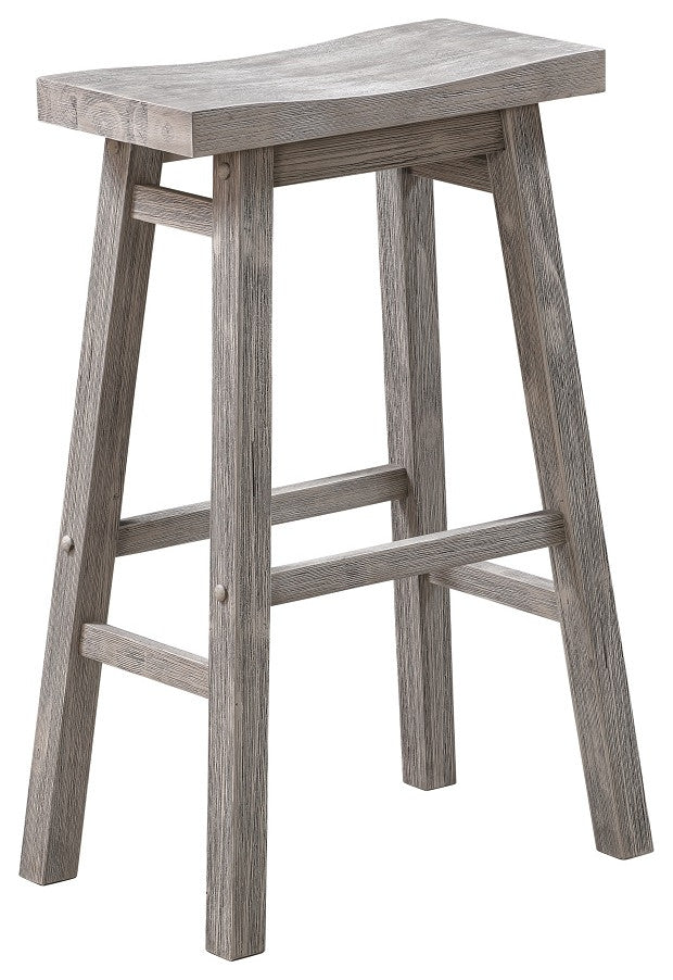 Sonoma Saddle Barstool [Storm Gray Wire-Brush]