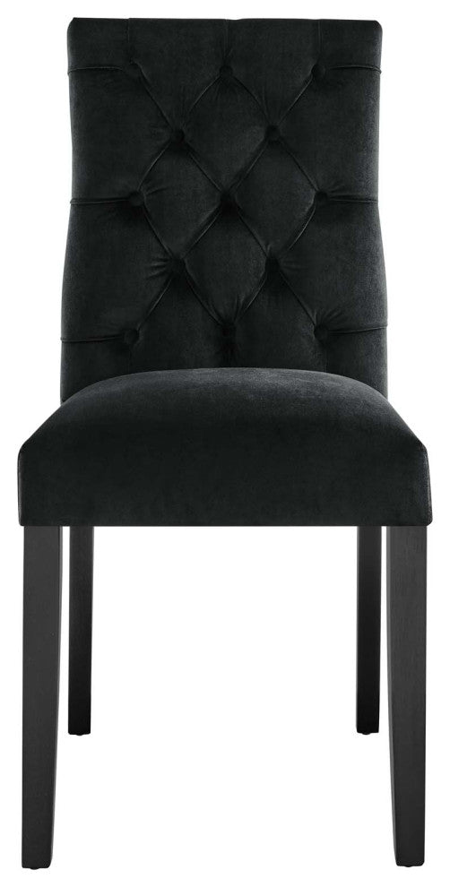 Duchess Performance Velvet Dining Chairs, Set of 2, Black