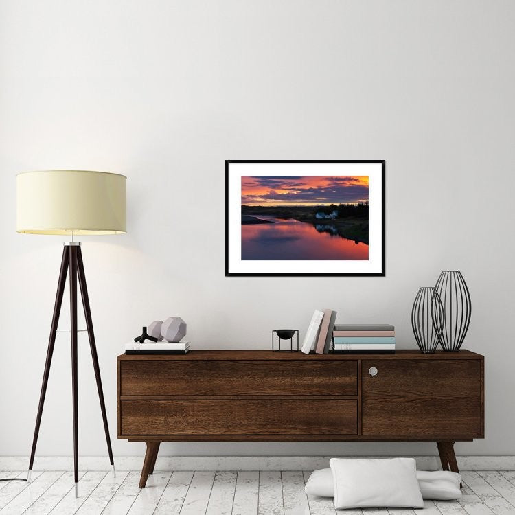 "White River" Framed Digital Print by Brin Ingibergsson-Bragi, 38"x28"