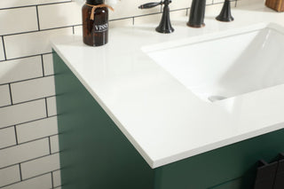Home Living 22" Modern Green-Light Bathroom Vanity