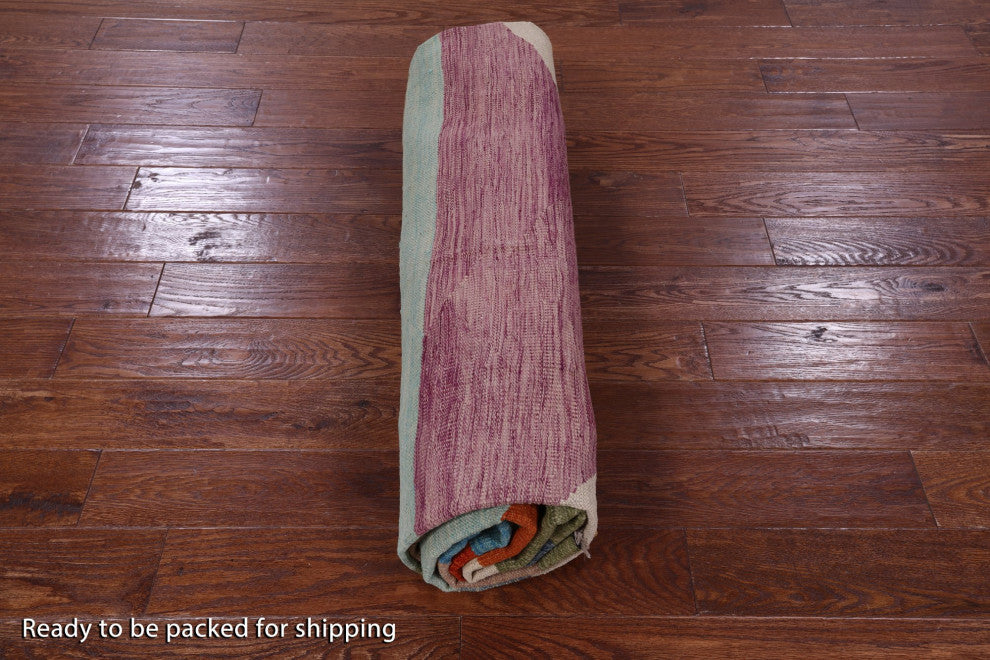 Kilim Flat Weave Wool On Wool Rug 9' 4" X 12' 0" - Q12601