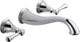 Delta Cassidy Two Handle Wall Mount Bathroom Faucet Trim, Chrome, T3597LF-WL