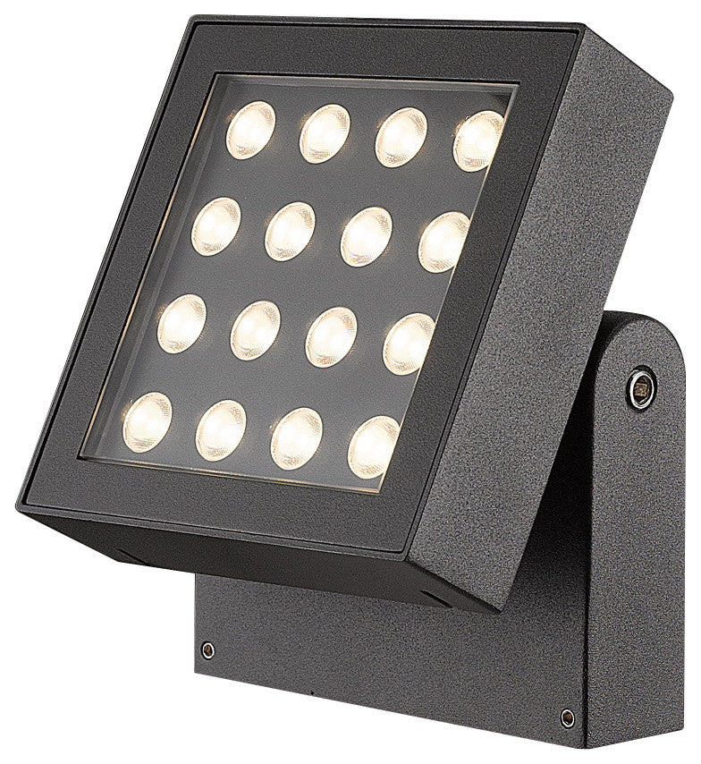 Bravo 16-Light Outdoor Wall Mount, Graphite Grey