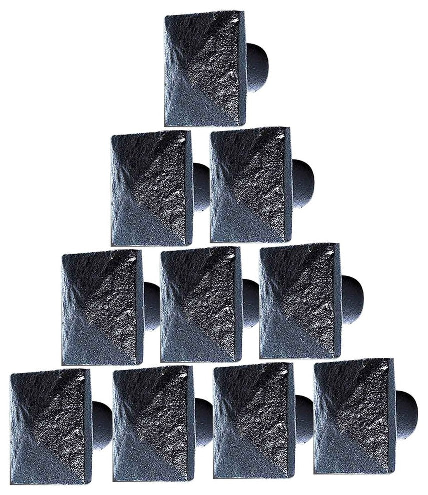 Cabinet Knobs Wrought Iron Black Knobs 1" Pack of 10 Renovators Supply