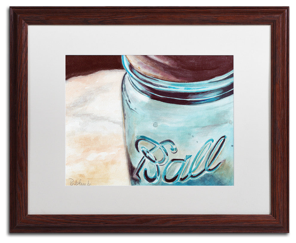 'Ball Jar' Art, 16x20, Wood Frame, White Mat