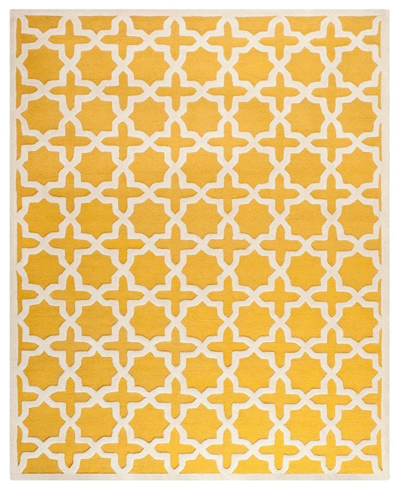 Safavieh Cambridge CAM125Q 6' Round Gold Rug