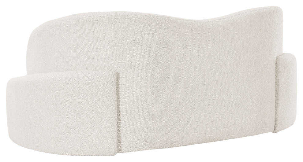 Principessa Boucle Fabric Chair, Cream, Loveseat
