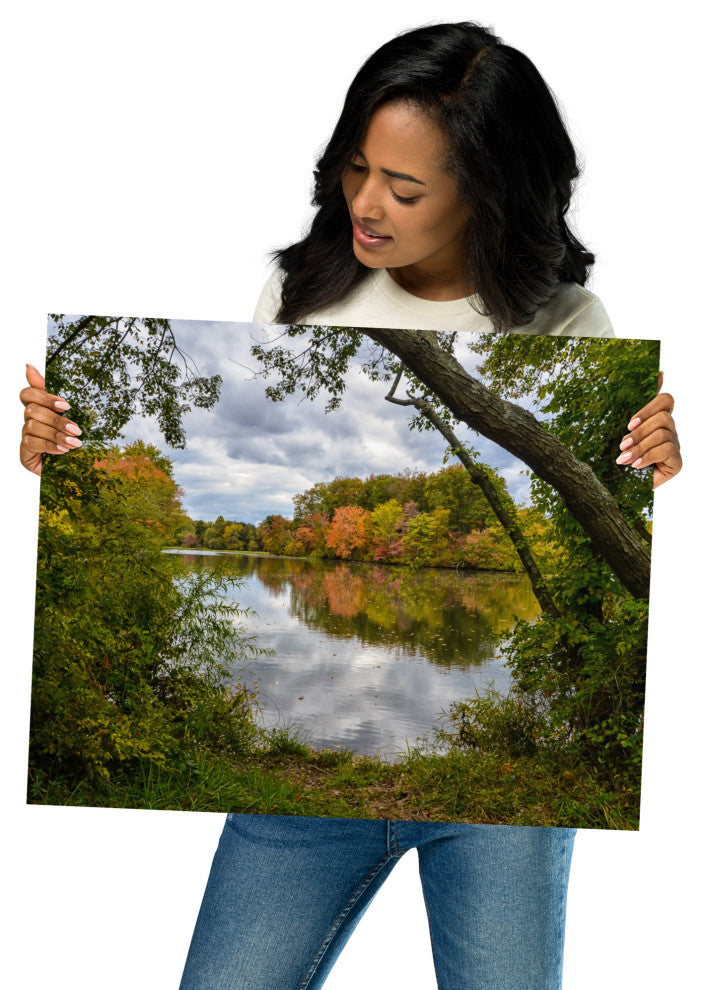 Lost in Autumn Color Landscape Photo, Rural Unframed Wall Art Print, 16" X 20"
