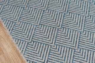 Como COM-3 Indoor Outdoor Rug, Blue, 2'x6' Runner