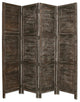 76" X 84" Black Wood Screen