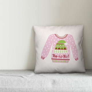 Ugly Christmas Sweater 18"x18" Throw Pillow