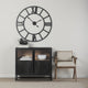 Sloan Dark Wood WithBlack Metal Frame Accent Cabinet
