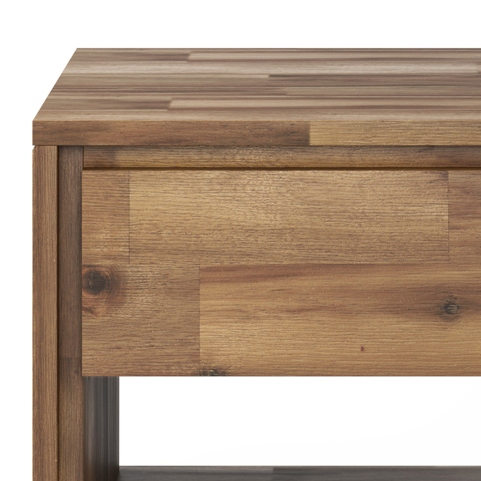 Lowry End Table, Distressed Golden Wheat