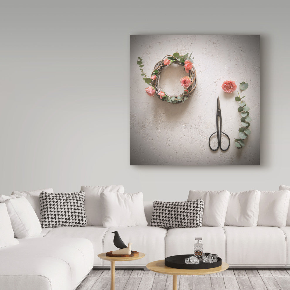 "The Round of Roses" by Christine Sainte-Laudy, Canvas Art