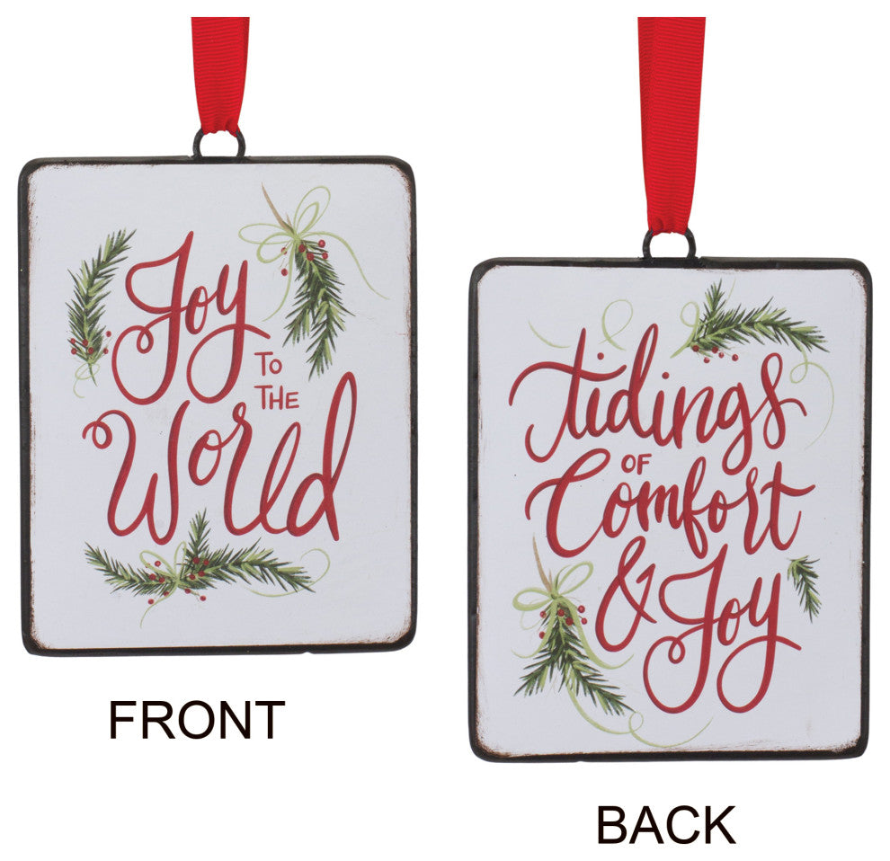 Holiday Sentiment Ornament, Set of 12