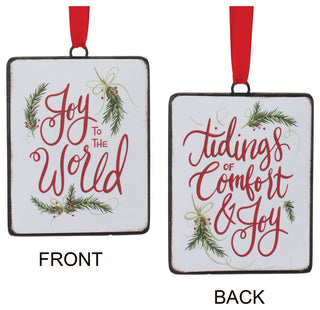 Holiday Sentiment Ornament, Set of 12
