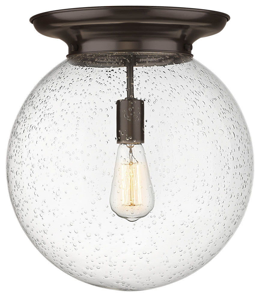 Innovations Beacon 1 14" Flush Mount Oil Rubbed Bronze