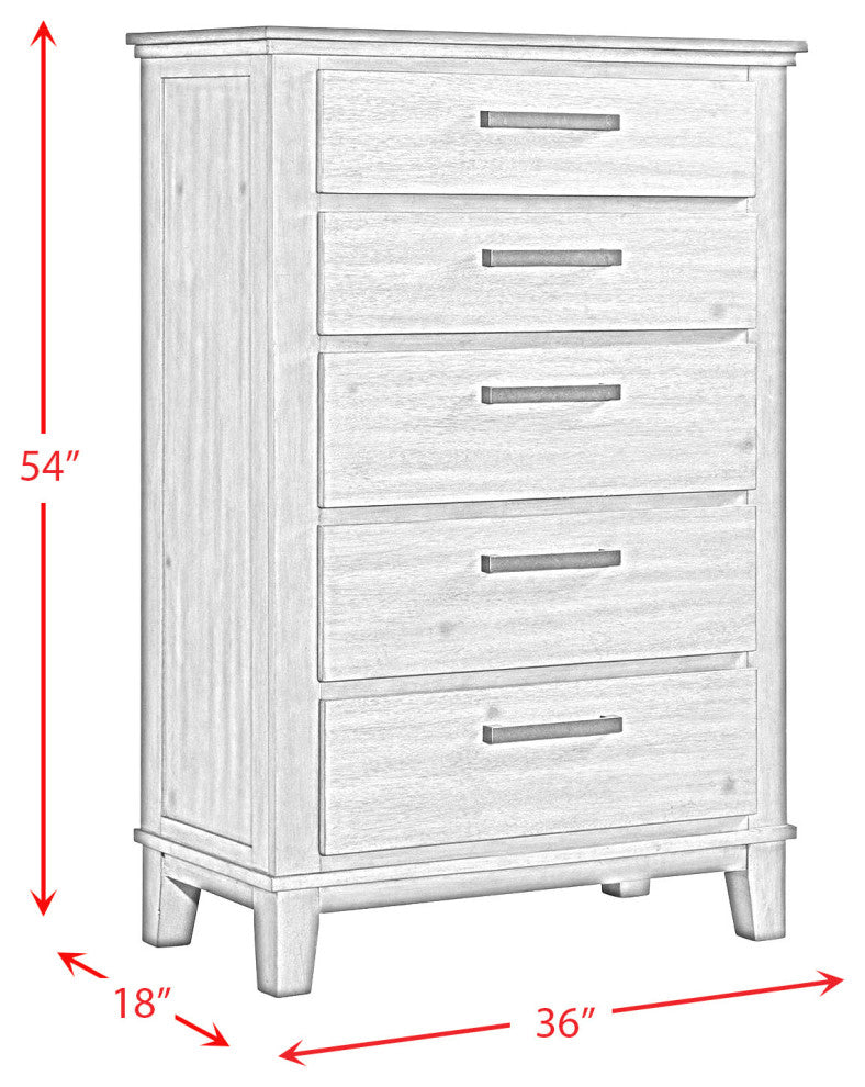 Picket House Jaxon King Storage 5 Piece Bedroom Set, Gray