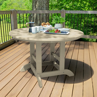 Round Dining Table, 48", Whitewash