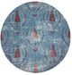 Byzantine Jewel Blue 16" Round Pebble Placemat, Set of 4