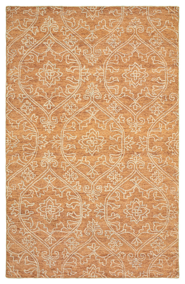 9" x 12" Rustic Floral Paradise Area Rug