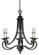 Barcelona 6-Light Chandelier, Natural Iron